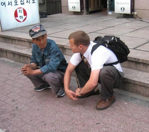 Often taught in the "kimchee squat"